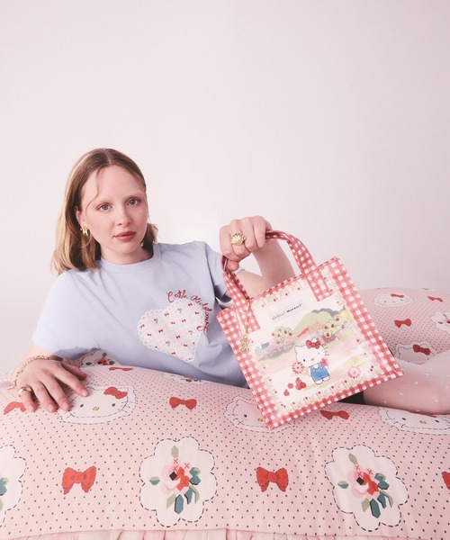 キャスキッドソン　ハローキティ　スモールブックバッグ Cath Kidston（キャス・キッドソン） ハンドバッグ × Hello Kitty