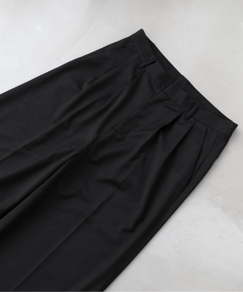 「CAMPHOR WOOD」 スラックス MEDIUM ブラック メンズ_画像4