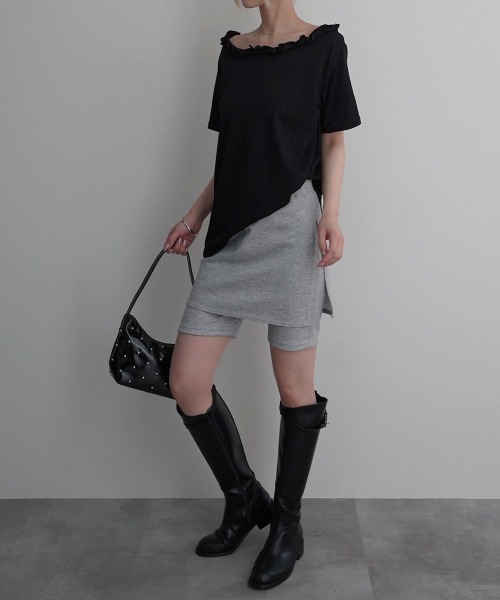 Rashik レギンス スパッツ 「Rashik」スカート付ハーフレギンス