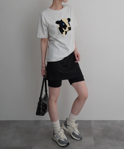 Rashik レギンス スパッツ 「Rashik」スカート付ハーフレギンス