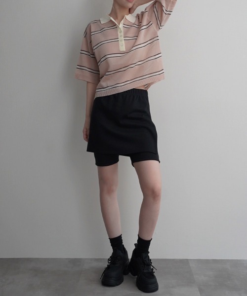 Rashik レギンス スパッツ 「Rashik」スカート付ハーフレギンス
