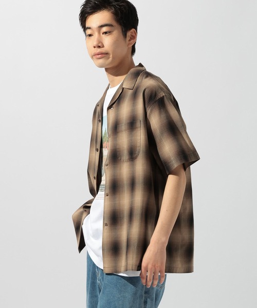 「PENDLETON」 半袖シャツ LARGE ブラウン メンズ_画像7