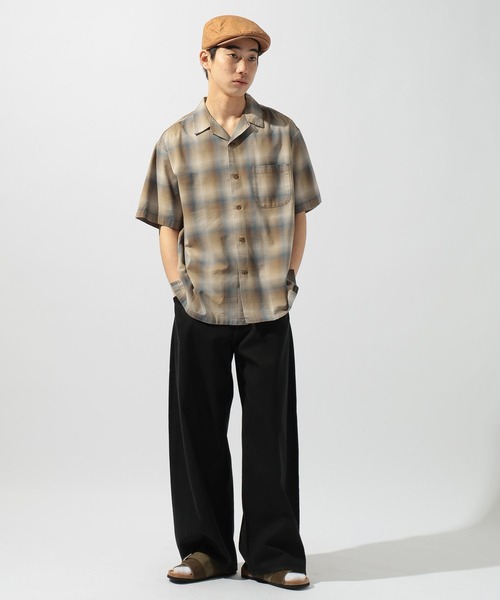 「PENDLETON」 半袖シャツ LARGE ブラウン メンズ_画像8