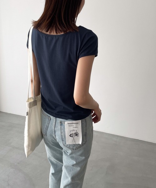 「CANAL JEAN」 「El mar」半袖カットソー ONE SIZE ホワイト レディース_画像8
