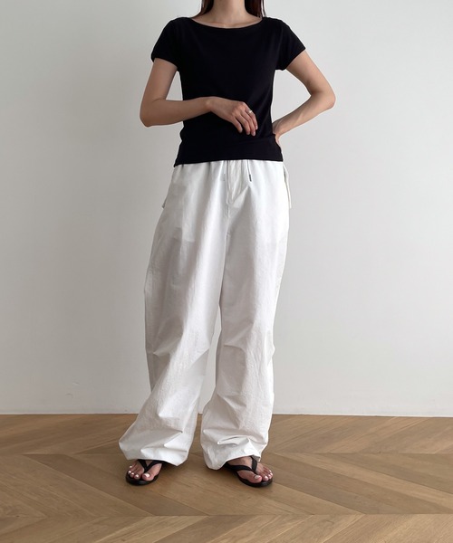 「CANAL JEAN」 「El mar」半袖カットソー ONE SIZE ホワイト レディース_画像9