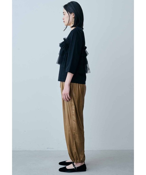 「MEDE19F」 7分袖カットソー MEDIUM ブラック レディース_画像9