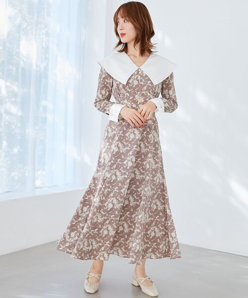「MAJESTIC LEGON」 長袖ワンピース MEDIUM ブラック系その他 レディース_画像5