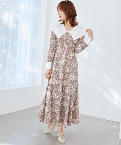 「MAJESTIC LEGON」 長袖ワンピース MEDIUM ブラック系その他 レディース_画像8