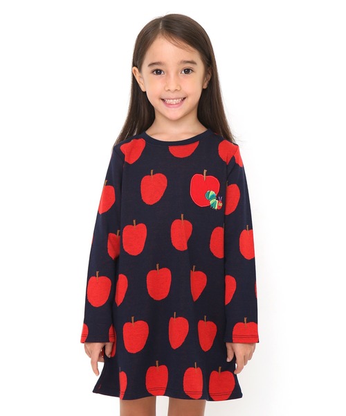 ワンピース コラボレーションキッズジャカードワンピース アップルパターン エリックカール ネイビー Zozotown Paypayモール店 通販 Paypayモール