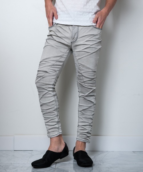 00s johnny wolf skinny denim 鬼ヒゲ 裾ジップ 2025年最新】JOHNNY WOLF スキニーデニムの人気アイテム - メルカリ