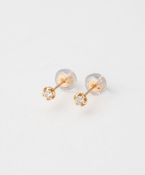 ピアス K10YG ブラウンダイヤモンド ピアス