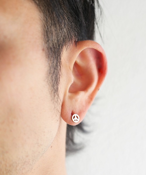 ピアス ピース フラットピアス K10YG/10金イエローゴールド メンズ レディース ユニセックス メンズ レディースの画像