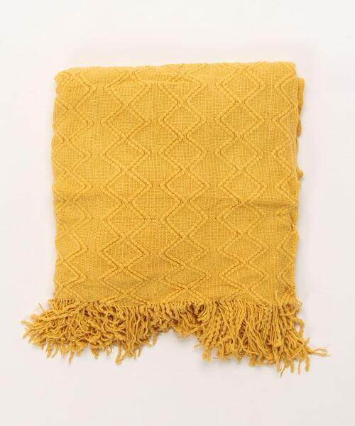手編みブランケットマルチカバー　ソファーカバー aimoha（アイモハ） ブランケット 北欧編みフリンジソファーカバー