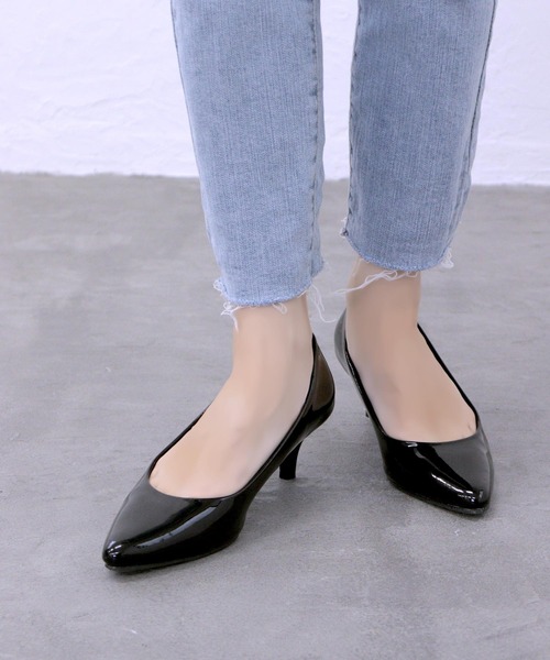 パンプス FOLIEFOLIAGE PUMPS Foliefoliage Suede Slingback Pump 90mm for Woman in Black