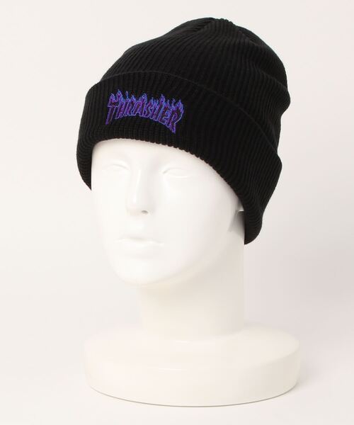 THRASHER（スラッシャー） ニット帽 ニットキャップ FLAME LOGO