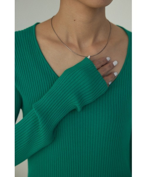 BLACK BY MOUSSY ニット セーター washable round neck tops