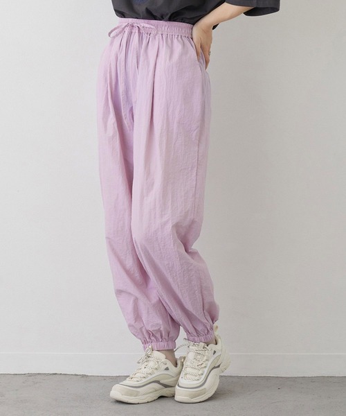GRANCY パンツ 「GRANCY」Button Layered Design Nylon Pants
