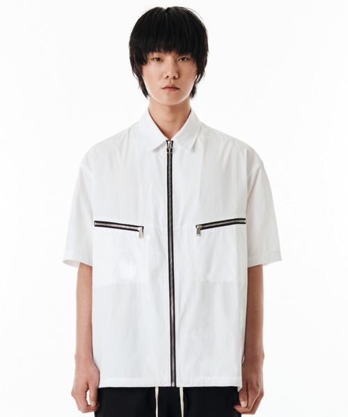 OY シャツ 「OY/オーワイ」 V ZIPPER POCKETS HALF SHIRTS/ZIP