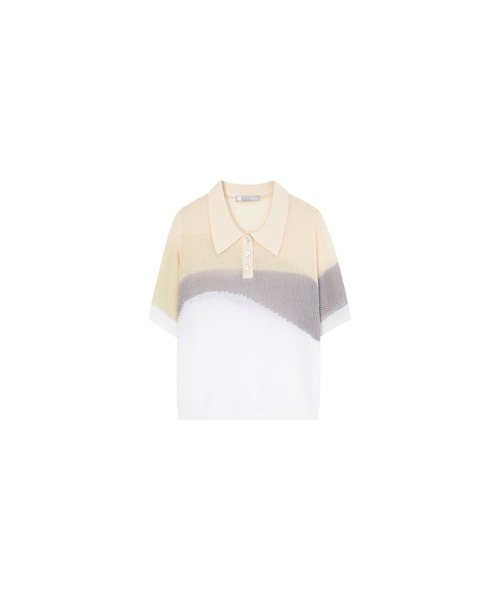 tシャツ 「 EKCOOKIES 」シアーポロシャツニットトップス レディース EKCOOKIES tシャツ 「 」シアーポロシャツニットトップス