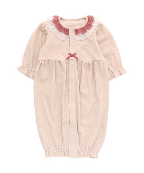 epiné フラワージャガードロンパース Seraph ベビー服 ロンパース お花ジャガード2wayオール