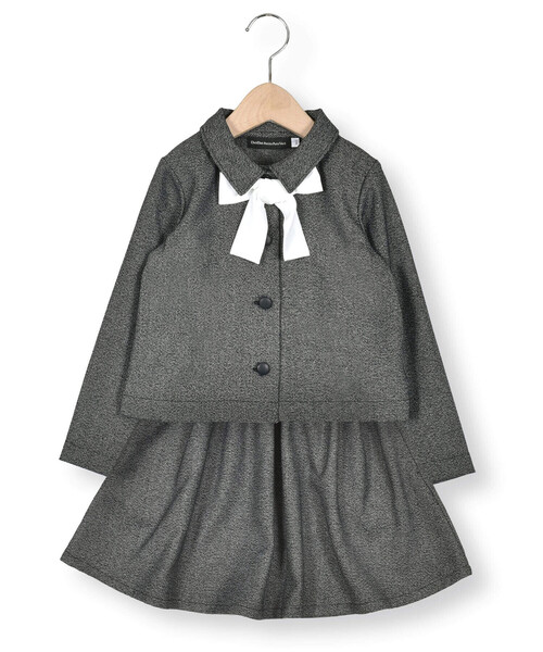 bebe(ベベ)　フォーマル　入学式　3点セット　110㎝ BeBe Petits Pois Vert（ベベ プチ ポワ ヴェール） セレモニースーツ