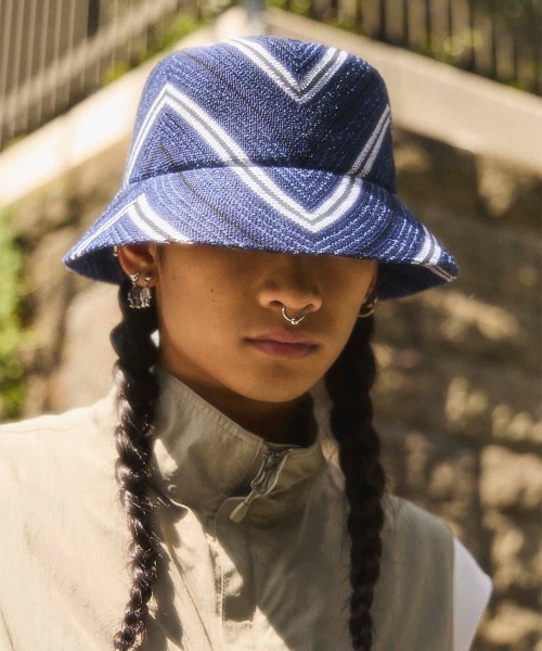 KANGOL 帽子 ハット DIAGONAL STRIPES BUCKET レディース メンズ