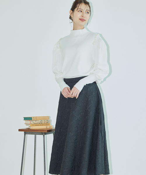 JAYRO スカート エンボスサイドタックフレアスカート : ZOZOTOWN Yahoo 