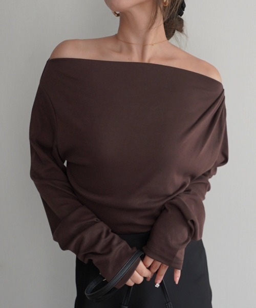 Rashik tシャツ 「Rashik」ボートネックトップス レディース