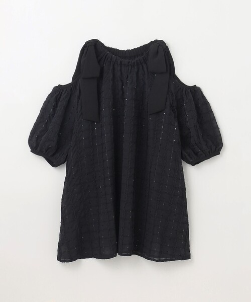 GRACE CONTINENTAL チュールフリルフレアトップ レディース