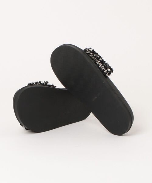 STACCATO（スタッカート） サンダル ツイードMIXパールフラット