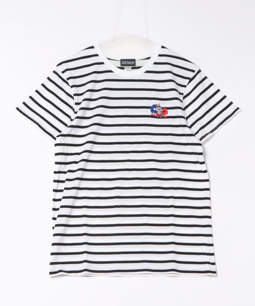 MOOMIN tシャツ / ムーミン ケサクッカ 刺繍 ボーダー TEE T