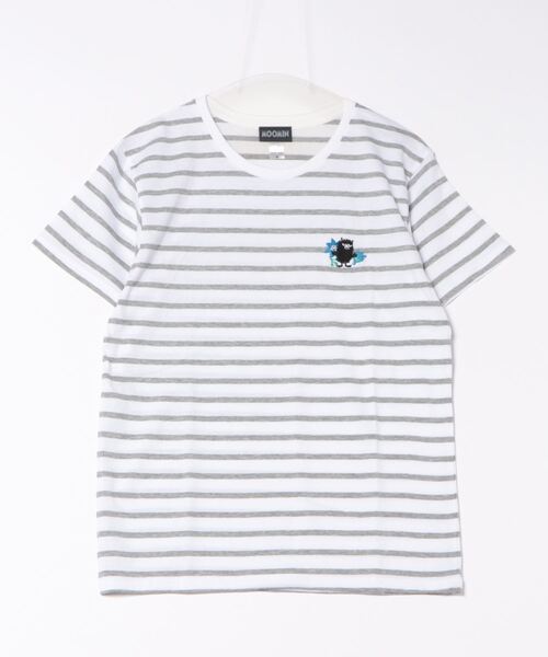 MOOMIN（ムーミン） tシャツ ケサクッカ 刺繍 ボーダー TEE Tシャツ