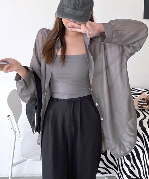 ブラウス シャツ Rimoa shirt リモアシャツ レディース REMUR ブラウス シャツ ゆるテロ感がかわいい。冷房対策にも