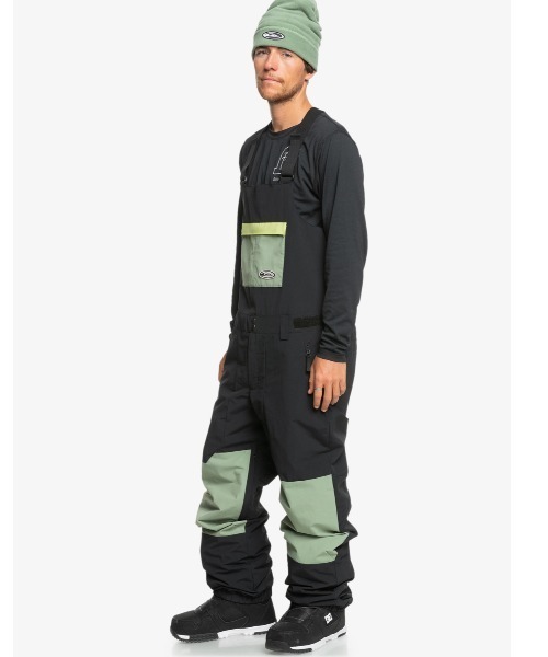 QUICKSILVER ビブパンツ　黒 s Quiksilver パンツ FLY HIGH BIB/クイックシルバースキー