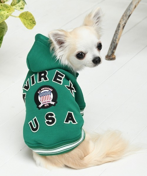 AVIREX（アヴィレックス） 犬 服 AVIREX/バーシティ―パーカー