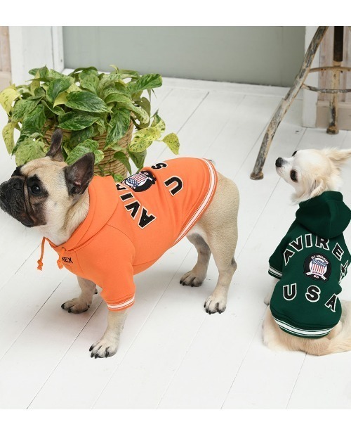 AVIREX（アヴィレックス） 犬 服 AVIREX/バーシティ―パーカー