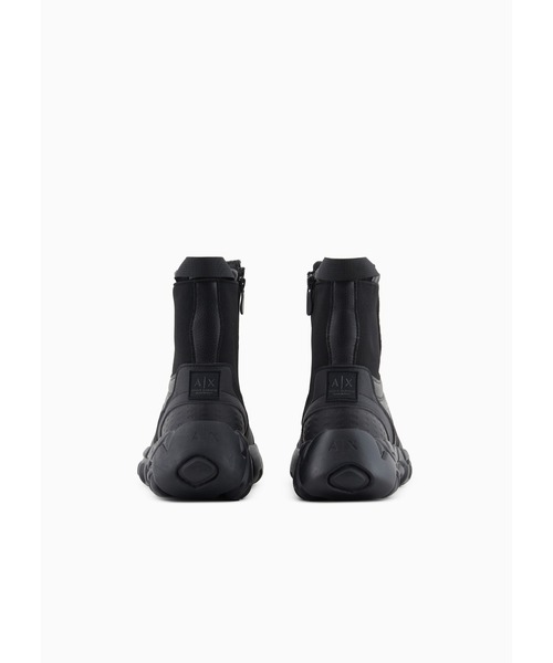 A|X アルマーニ エクスチェンジ　オールオーバーニットハイカットスニーカー undefined