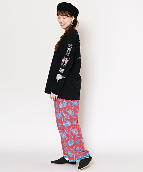 チャイハネ チャイハネ ソルッティTシャツ （ブラック） チャイハネ チャイハネ ソルッティメンズTシャツ （ブラック