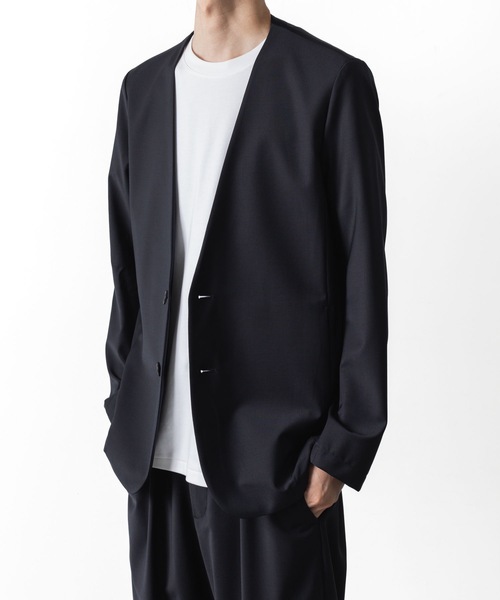 アタッチメント　ノーカラーコート ATTACHMENT（アタッチメント） ジャケット ノーカラージャケット