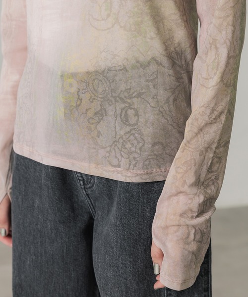 PUBLIC TOKYO tシャツ ノスタルジーシアーTOP レディース