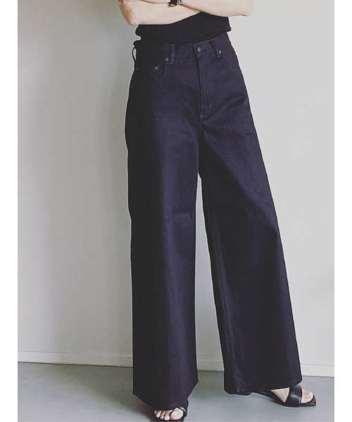【新品タグ付き】 woadblue デニム ジーンズ ワイドレッグデニム ブルー woadblue ジーンズ デニム デニムパンツ 「woadblue /ウォード