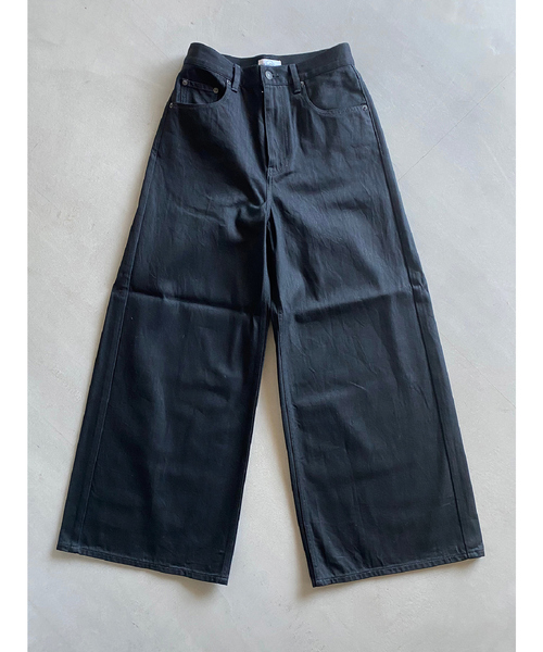 【新品タグ付き】 woadblue デニム ジーンズ ワイドレッグデニム ブルー woadblue ジーンズ デニム デニムパンツ 「woadblue /ウォード