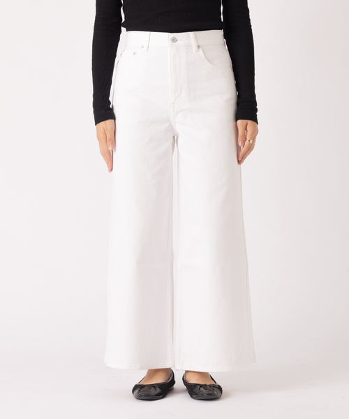 【新品タグ付き】 woadblue デニム ジーンズ ワイドレッグデニム ブルー W by Woadblue / ダブリューバイウォードブルー】BARREL DENIM