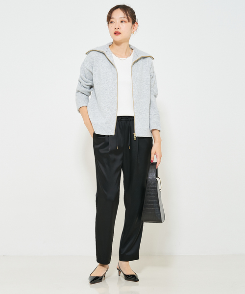 margaux パーカー 「MARGAUX」ラメZIPニット レディース : ZOZOTOWN