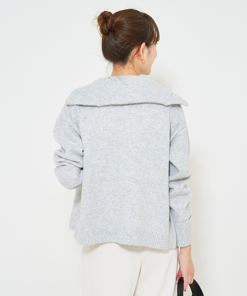 パーカー 「MARGAUX」ラメZIPニット レディース margaux パーカー 「MARGAUX」ラメZIPニット レディース