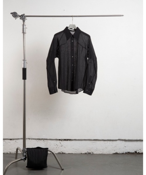 NVRFRGT（ネヴァーフォーゲット） シャツ SEMI SHEER FRENCH SEAM