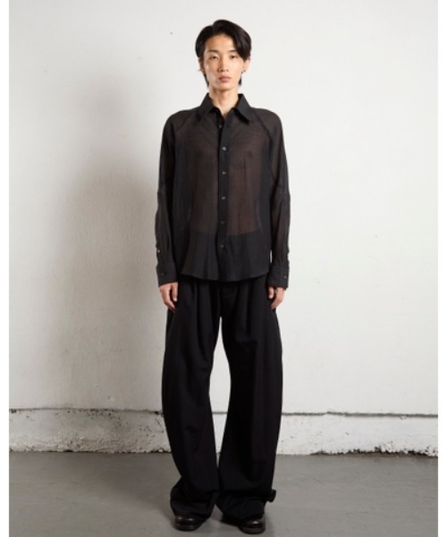 NVRFRGT シャツ（サイズ2） WOOL FLY FRONT LONG SLEEVE SHIRT(1 GREY): NVRFRGT: MENS｜CONZ