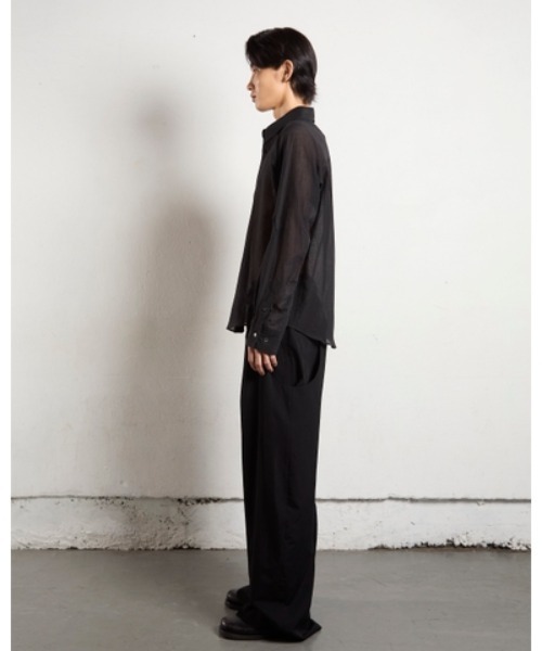 NVRFRGT（ネヴァーフォーゲット） シャツ SEMI SHEER FRENCH SEAM