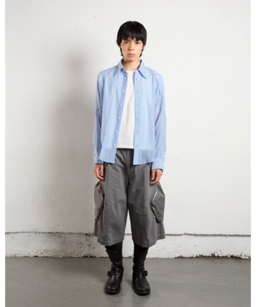 NVRFRGT（ネヴァーフォーゲット） シャツ SEMI SHEER FRENCH SEAM