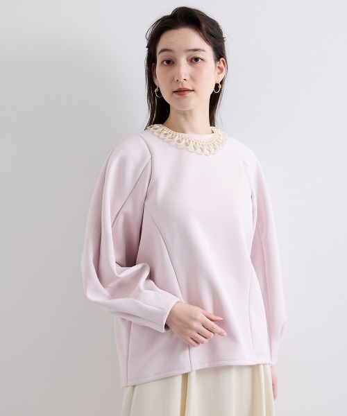 tシャツ ダンボールコクーンスリーブプルオーバー「手洗い可能」 レディース